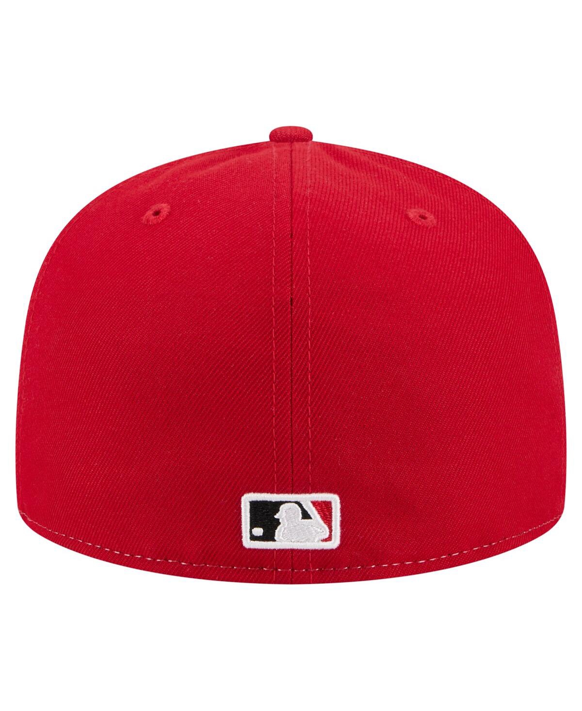 New Era Men's White/red Cincinnati Reds Repeat 59fifty Fitted Hat In Multi