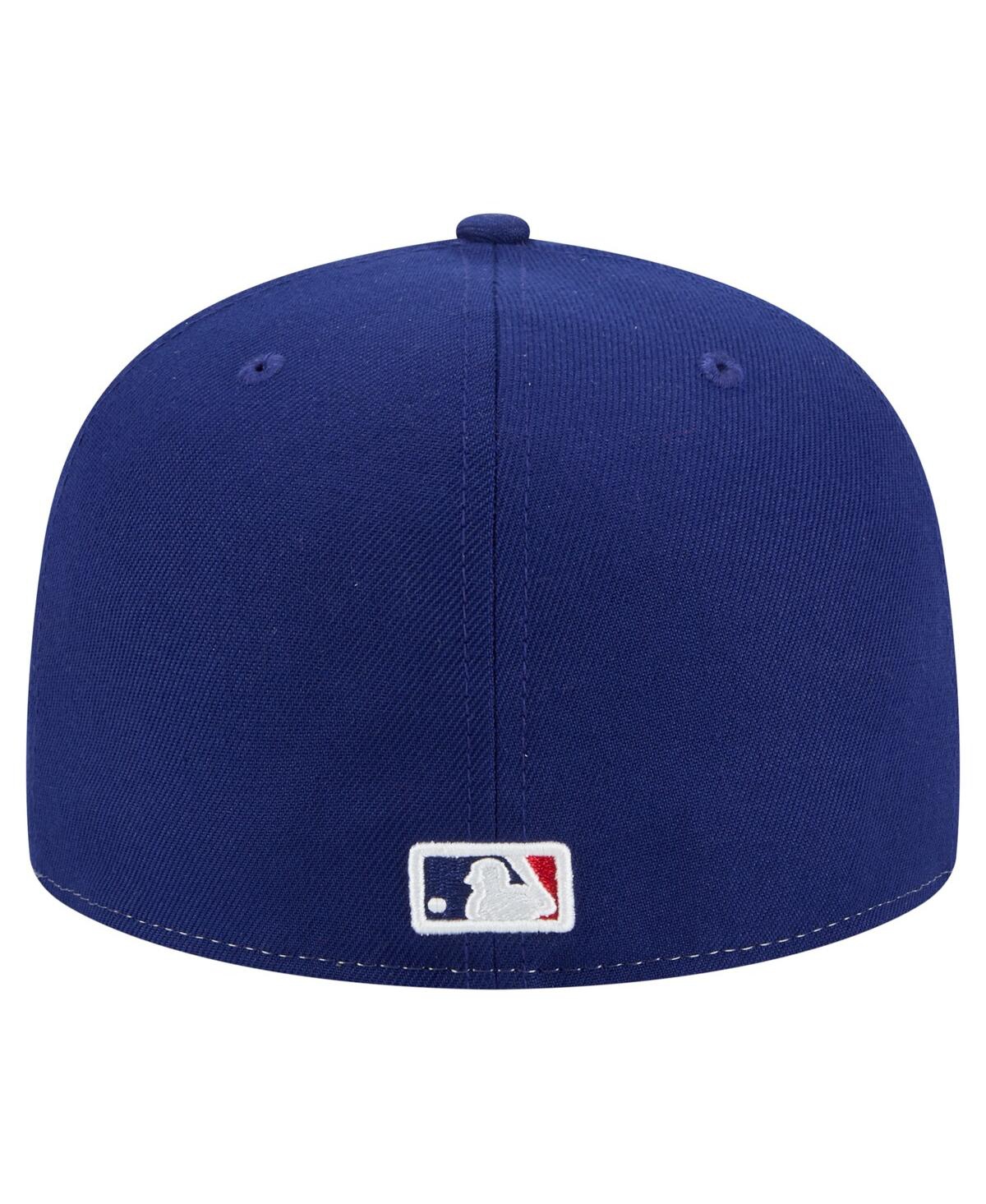 New Era Men's White/royal Los Angeles Dodgers Repeat 59fifty Fitted Hat In Multi