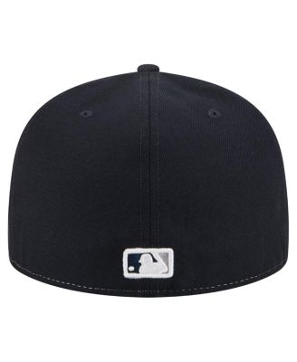 Men's White/Navy New York Yankees Repeat 59FIFTY Fitted Hat