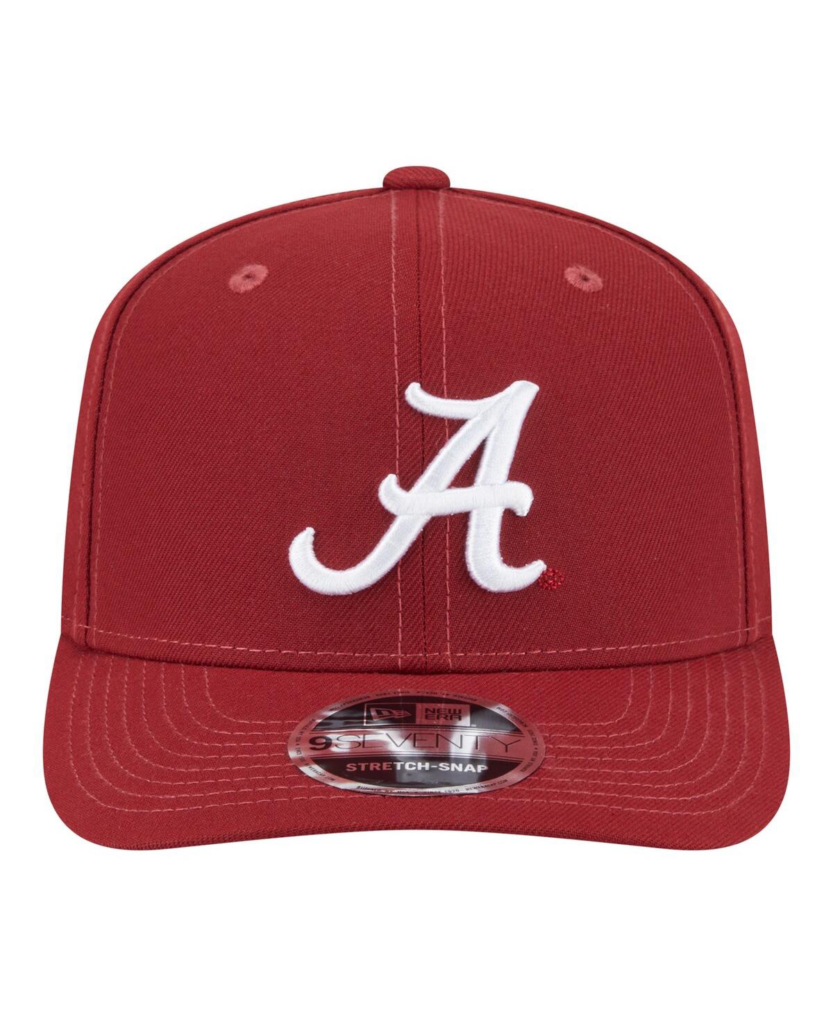 New Era Men's Crimson Alabama Crimson Tide Team Collective 9seventy Stretch-snap Adjustable Hat In Red