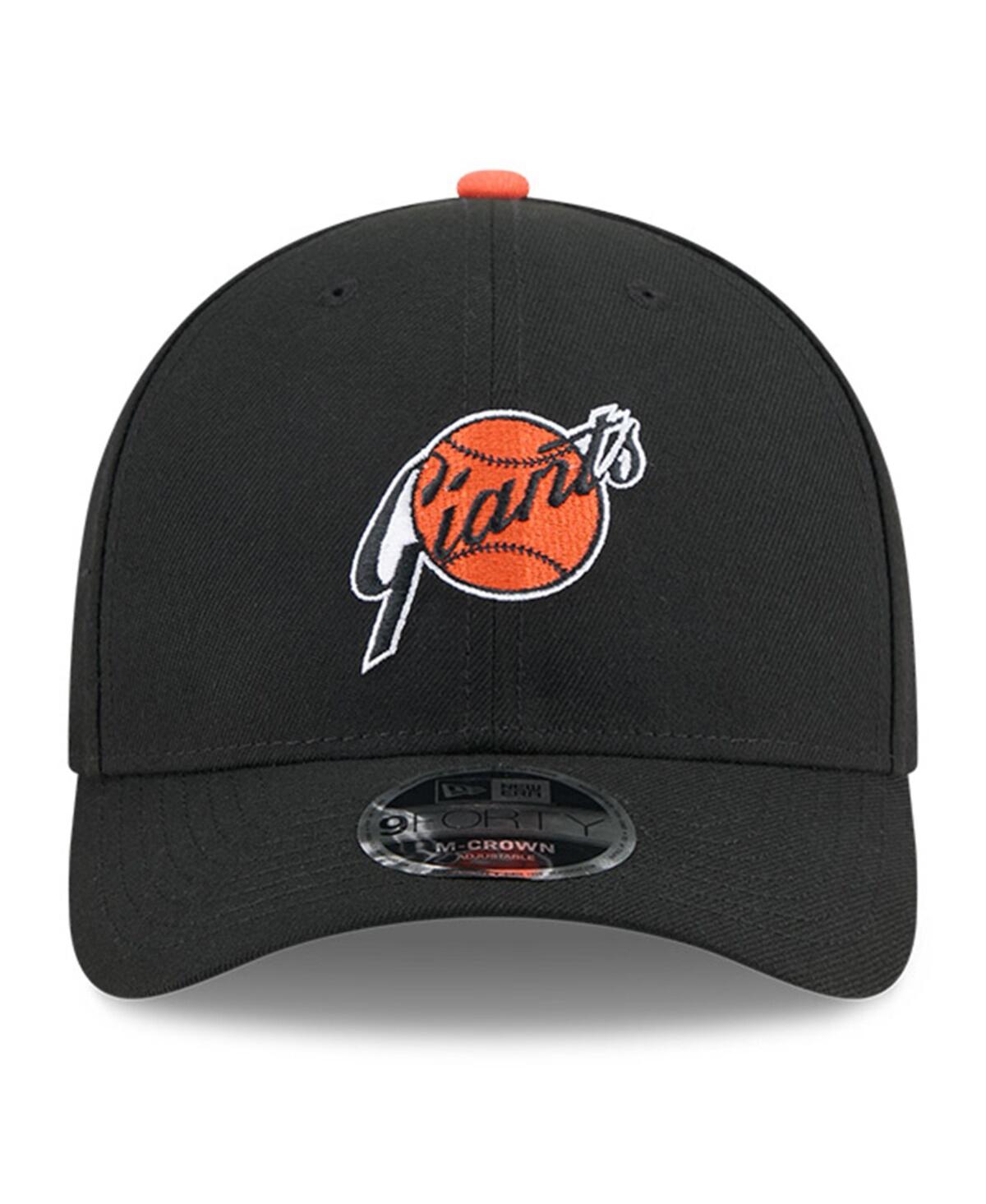 New Era Men's Black San Francisco Giants Baseball Hall Of Fame 9forty M-crown Adjustable Hat In Black