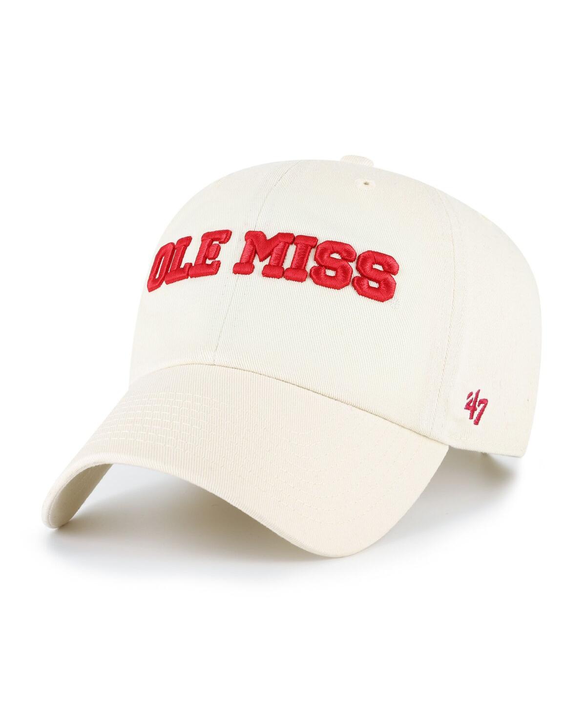 47 Brand Men's Sand Ole Miss Rebels Vault Clean Up Adjustable Hat In Sand