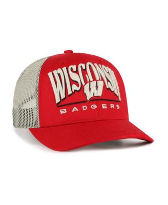 Men's Red Wisconsin Badgers Arid Adjustable Trucker Hat