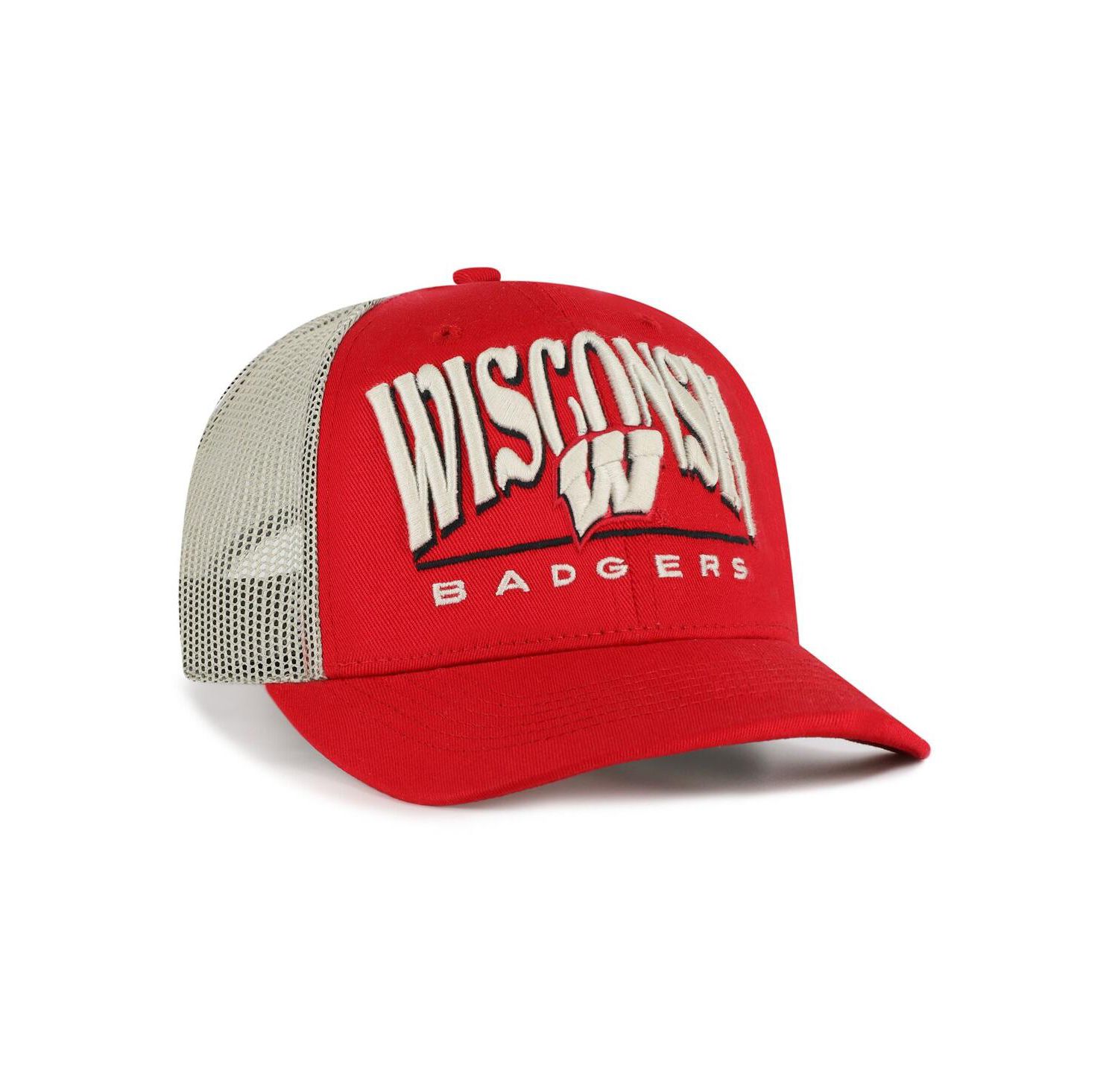 Men's Red Wisconsin Badgers Arid Adjustable Trucker Hat