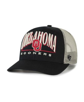 '47 Brand - Men's Black Oklahoma Sooners Arid Adjustable Trucker Hat
