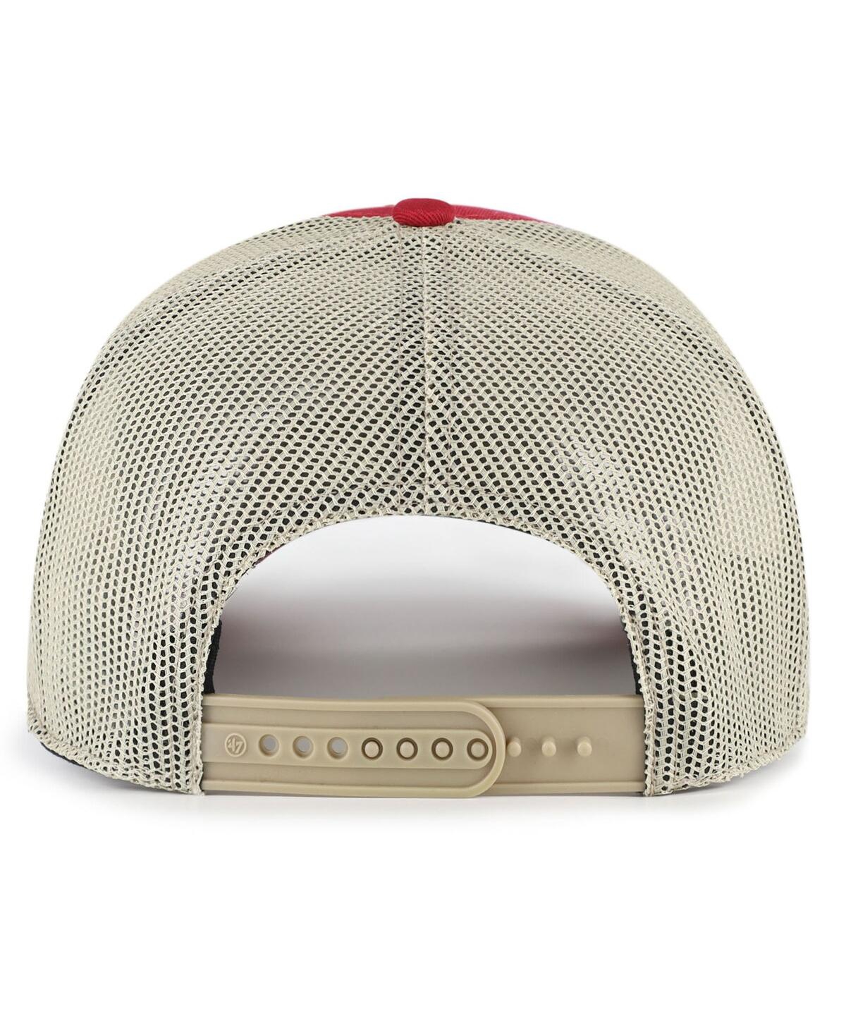 47 Brand Men's Crimson Indiana Hoosiers Arid Adjustable Trucker Hat In Red