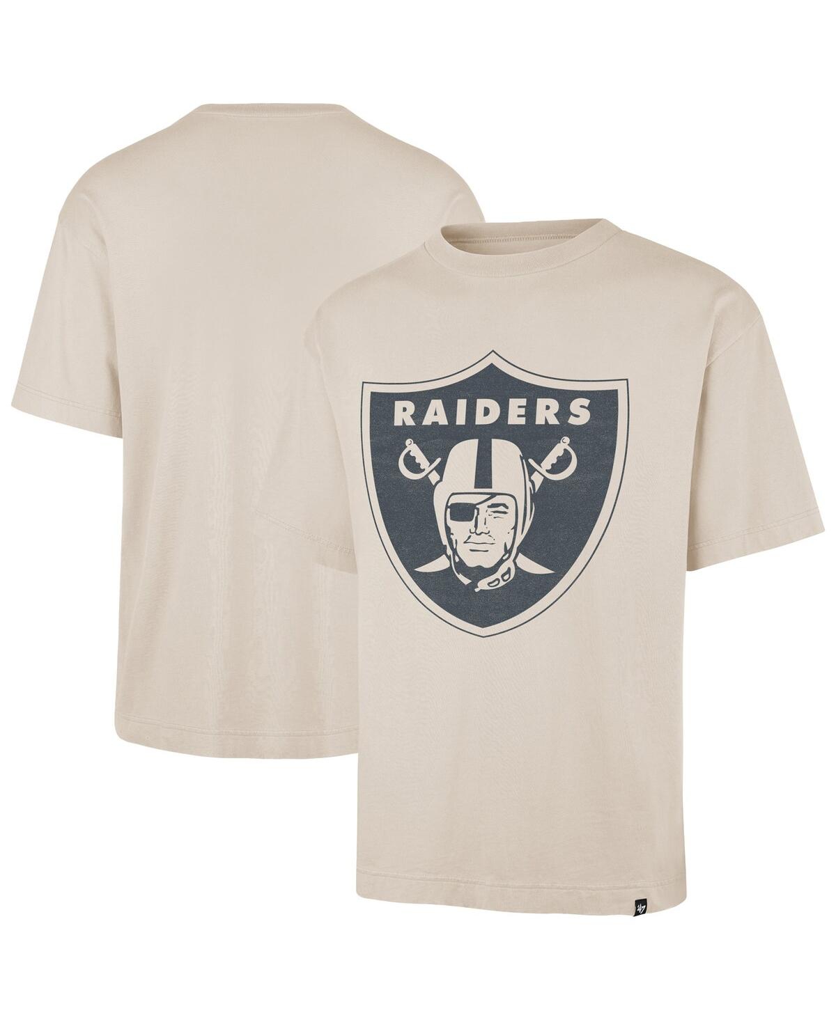 47 Brand Men's Tan Las Vegas Raiders Bouldering Imprint Ravine Foundation T-shirt In Brown