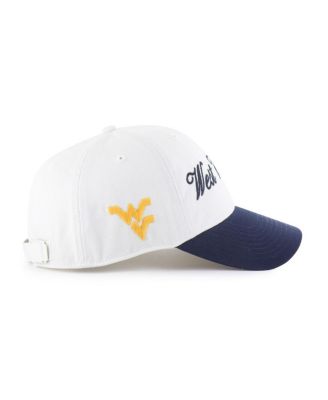 Men's White West Virginia Mountaineers Contemporary Basics Foundation Clean Up Adjustable Hat