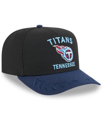 Big Boys and Girls Black/Navy Tennessee Titans 2025 NFL Draft A-Frame 9FIFTY Snapback Hat