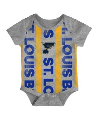 Newborn 3-Pack St. Louis Blues Loyal Buddies Bodysuit Set