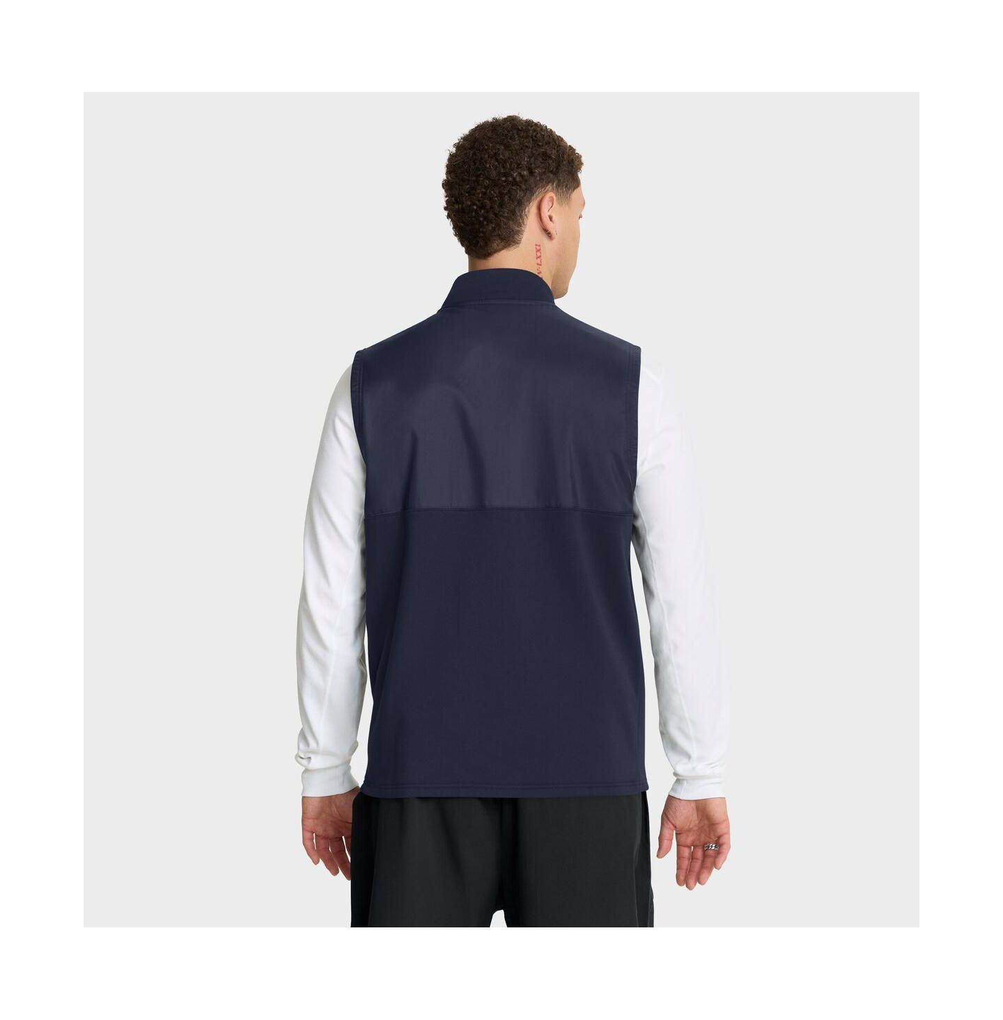 Мужской жилет Nike Navy Auburn Tigers Primetime Victory Full Zip Vest — фото 2