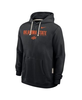 Men's Black Oklahoma State Cowboys 2025 Sideline Performance Pullover Hoodie