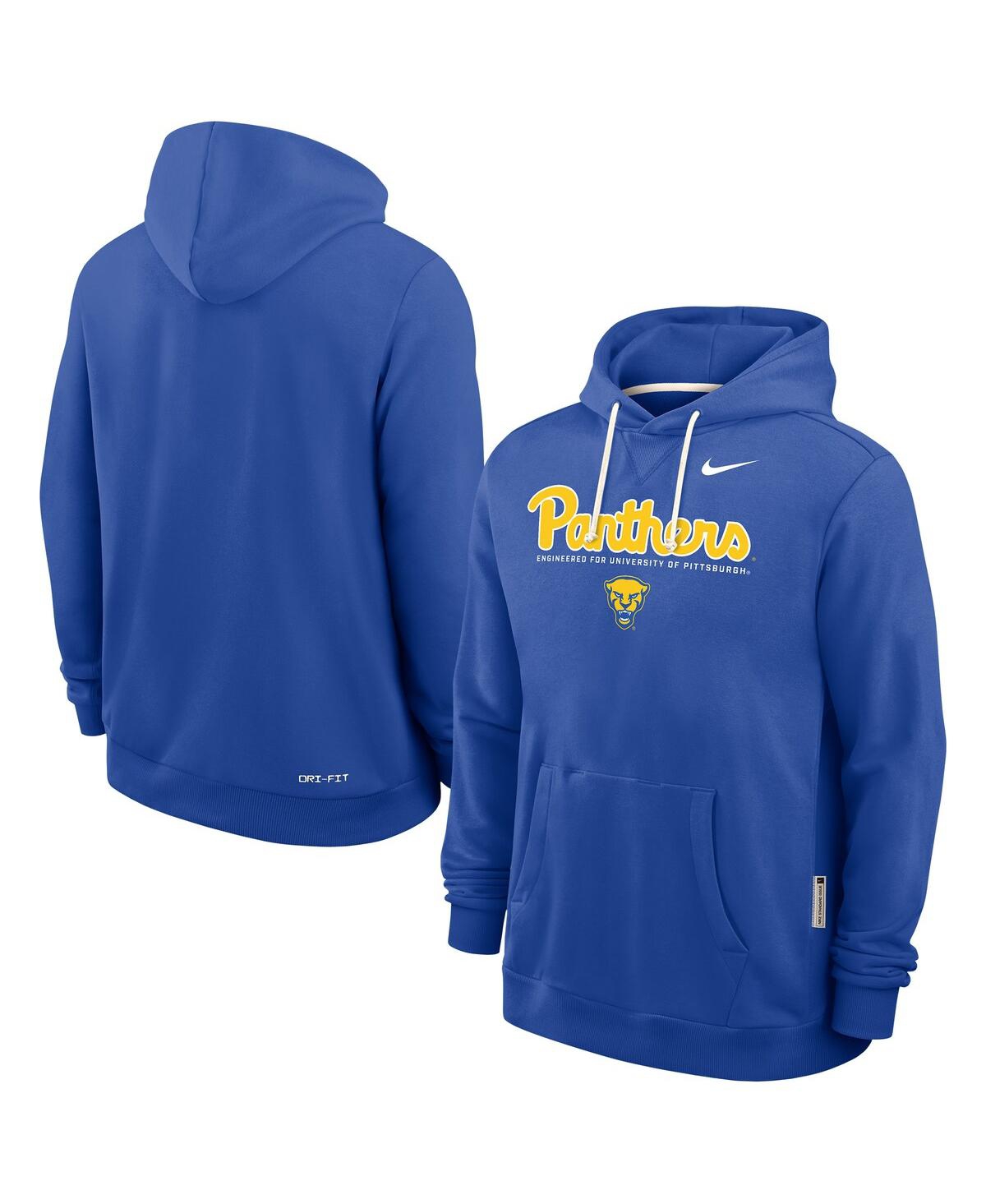 Nike Men's Royal Pitt Panthers 2025 Sideline Performance Pullover Hoodie In Blue