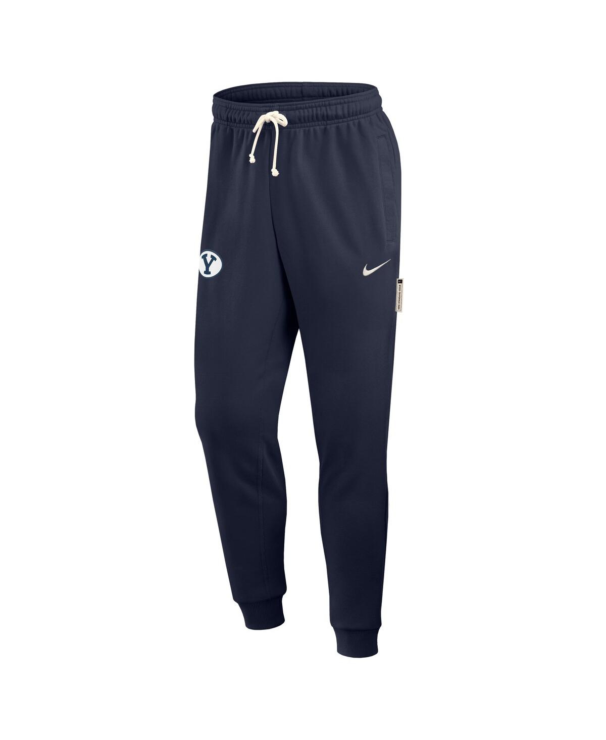Nike Men's Navy Byu Cougars 2025 Sideline Performance Taper Pants In Blue