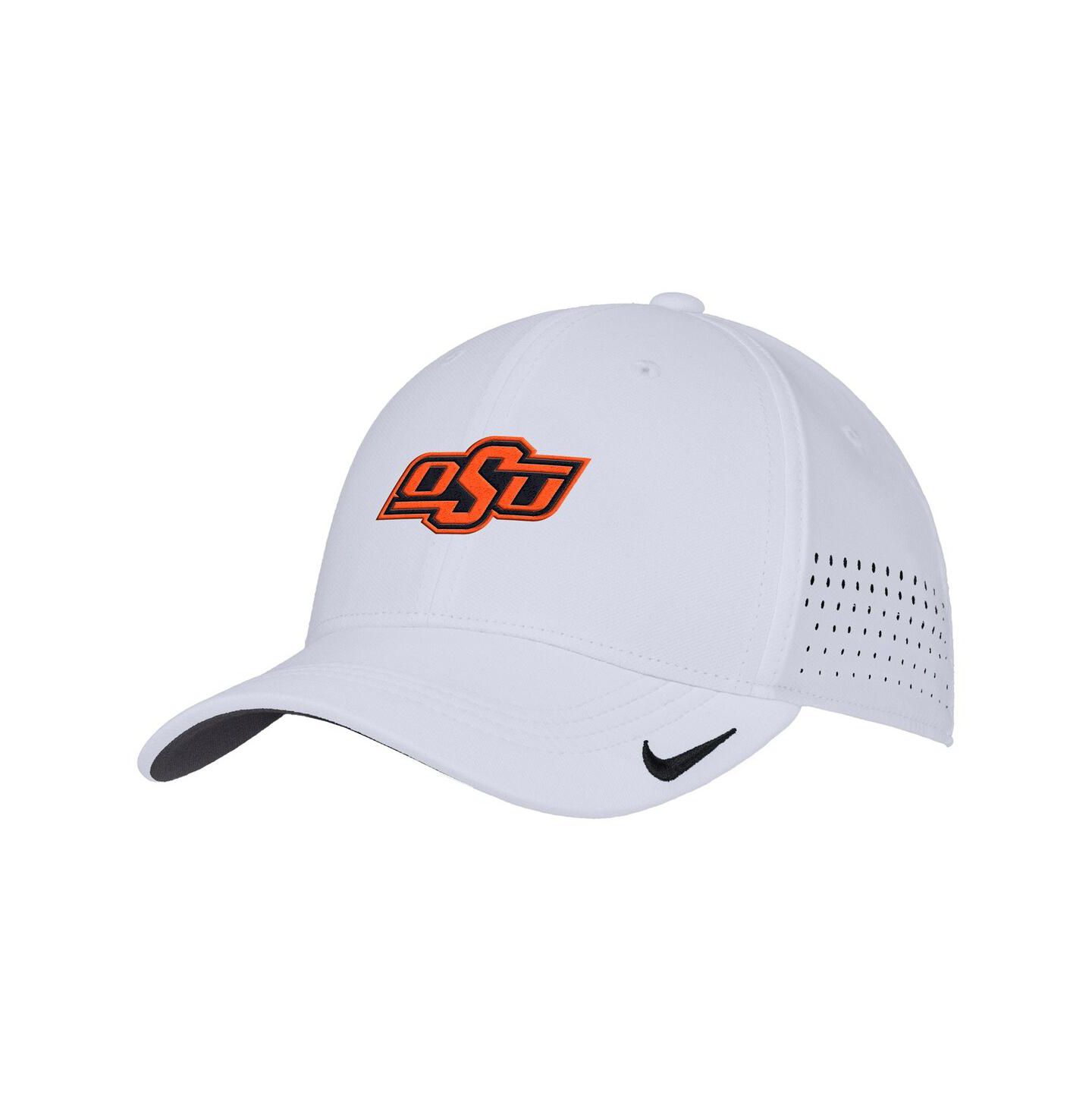 Мужская кепка Nike White Oklahoma State Cowboys 2025 On-Field Performance Flex Hat — фото 3