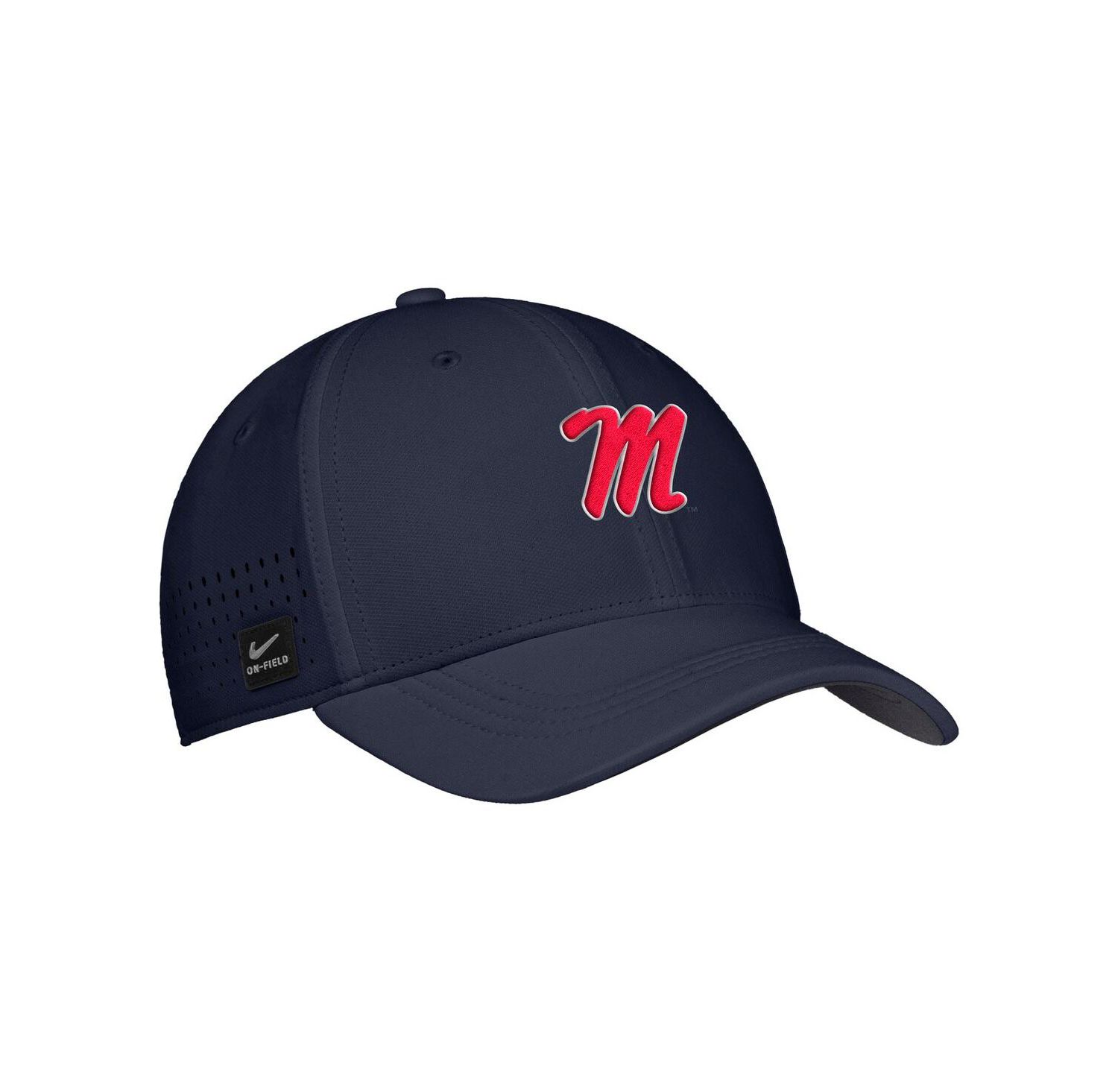Men's Navy Ole Miss Rebels 2025 On-Field Performance Flex Hat