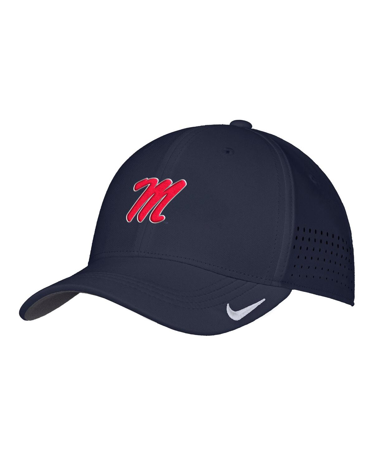Nike Men's Navy Ole Miss Rebels 2025â On-field Performance Flex Hat In Blue