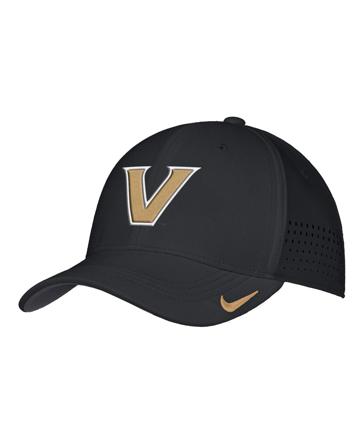 Nike Men's Black Vanderbilt Commodores 2025â On-field Performance Flex Hat In Black