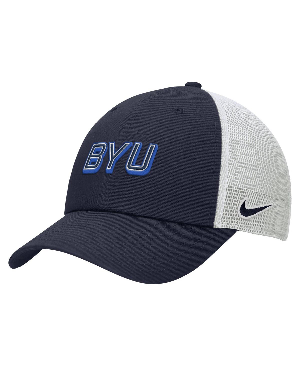 Nike Men's Navy Byu Cougars On-Field Club Adjustable Trucker Hat