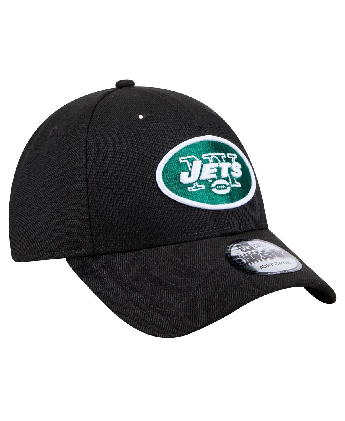 New Era Men's Black New York Jets The League 9forty Adjustable Hat In Black