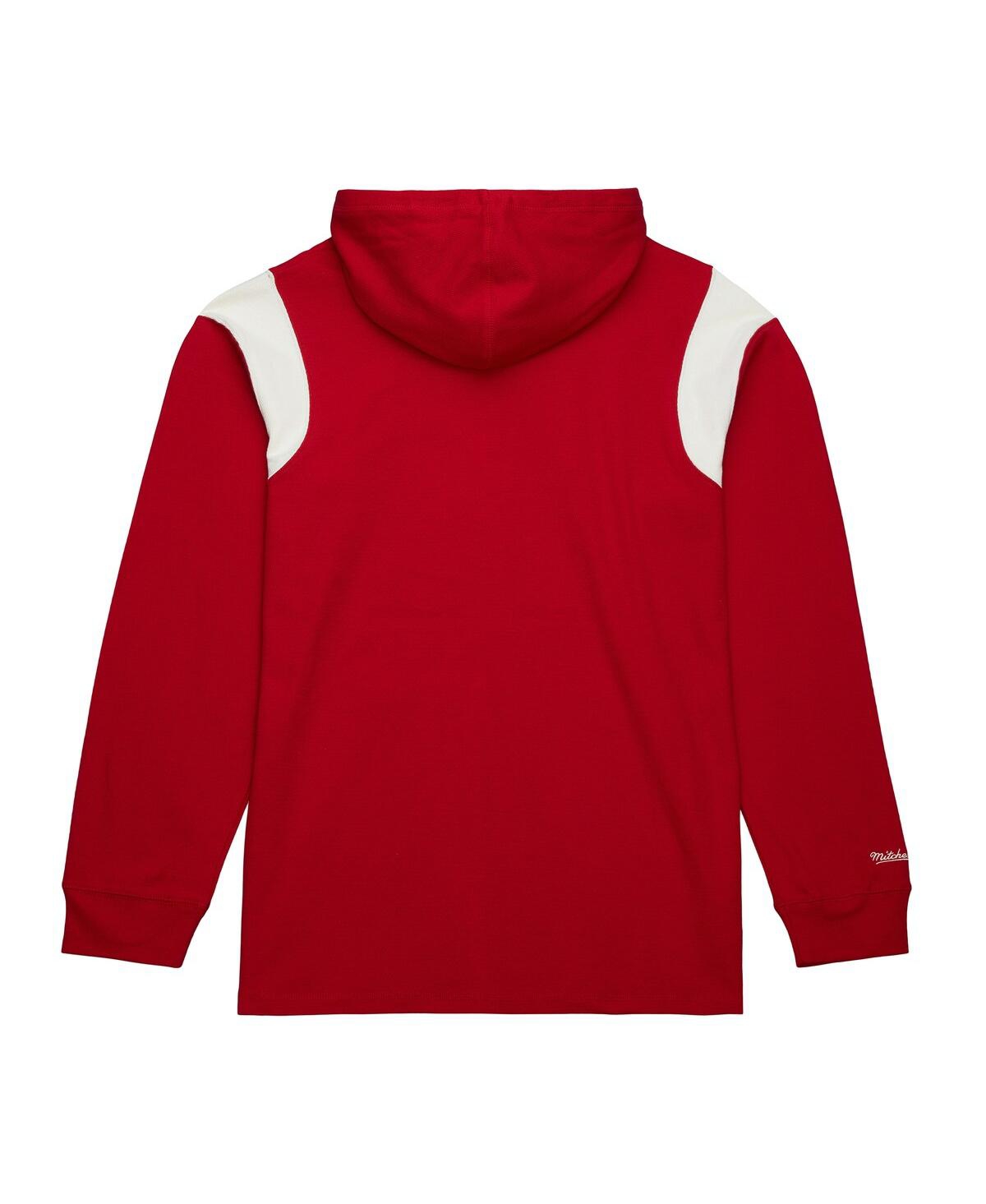 Mitchell & Ness Men's Crimson Alabama Crimson Tide Thermal Lightweight Hoodie In Multi