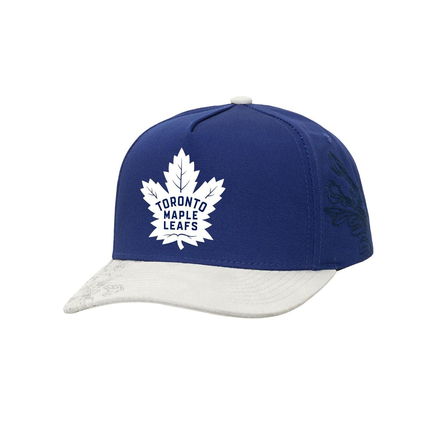 Men's Blue/Gray Toronto Maple Leaf’s May Flowers Pro Crown Adjustable Hat