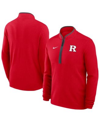 Nike - Men's Scarlet Rutgers Scarlet Knights Dri-FIT Victory Quarter-Zip Pullover Sweatshirt