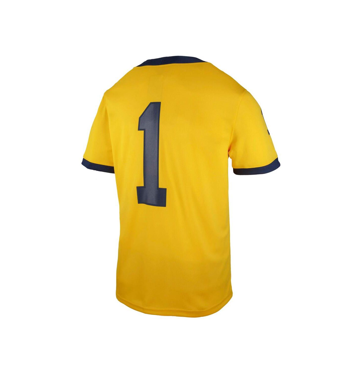 Детское джерси Jordan Michigan Wolverines Untouchable Replica Game, Maize — фото 2