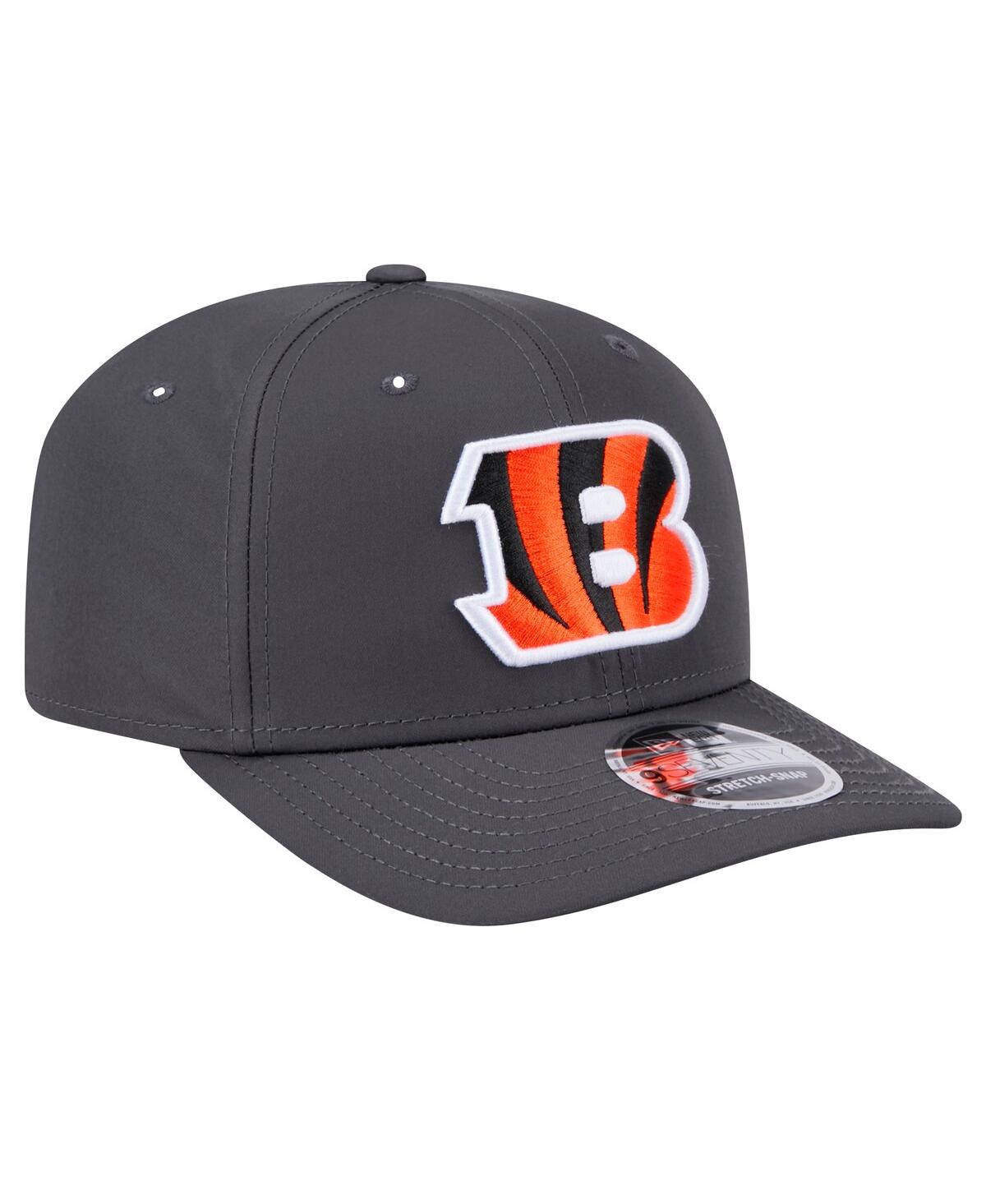 New Era Men's Graphite Cincinnati Bengals Main 9seventy Stretch-snap Hat In Gray
