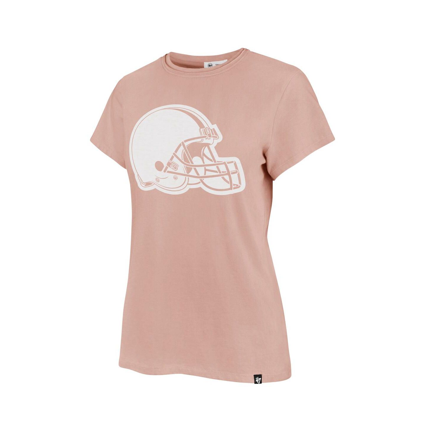 Женская футболка '47 Brand Light Pink Cleveland Browns Premier Frankie — фото 3