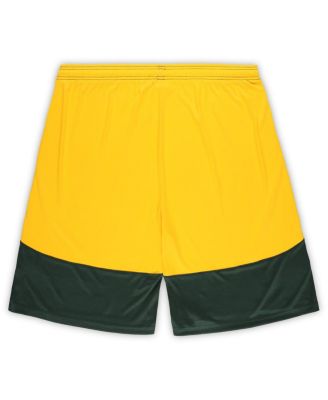 Men's Green/Gold Green Bay Packers Big Tall Launch Shorts
