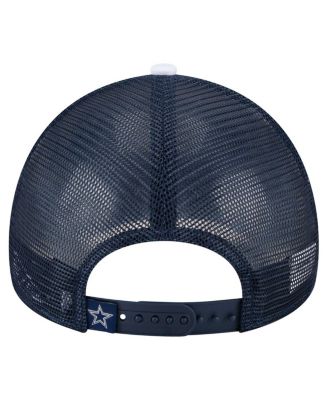 Toddler White/Navy Dallas Cowboys Sport Night Color Block 9FORTY A-Frame Trucker Adjustable Hat