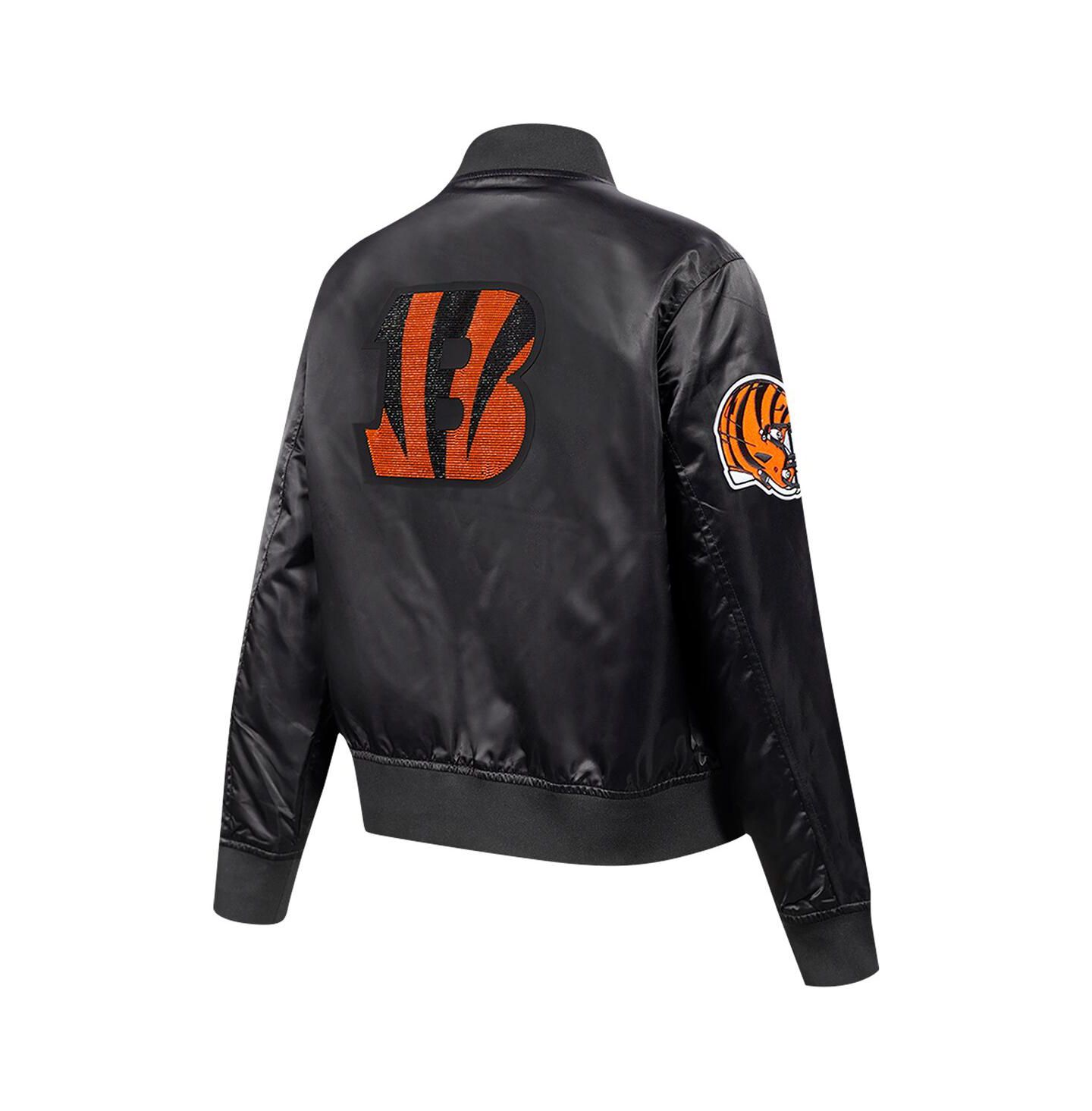 Женская куртка Pro Standard Black Cincinnati Bengals Jeweled Satin Full-Snap — фото 4