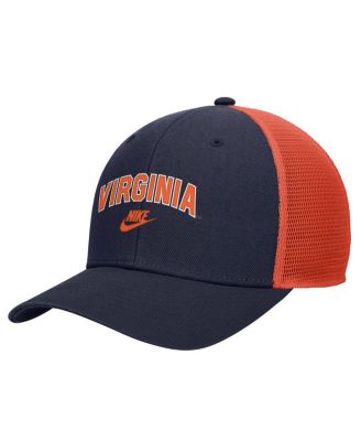 Men's Navy Virginia Cavaliers Vintage Arch Rise Performance Trucker Adjustable Hat