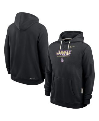Nike - Men's Black James Madison Dukes 2025 Sideline Performance Pullover Hoodie