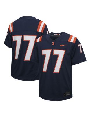 Nike - Big Boys and Girls 50 Navy Illinois Fighting Illini Untouchable Replica Game Jersey