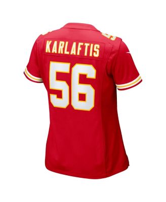 Women's George Karlaftis Red Kansas City Chiefs Game Player Jersey
