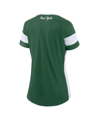 Women's&nbsp;Dark Green New York Jets Athena Lace-Up Top