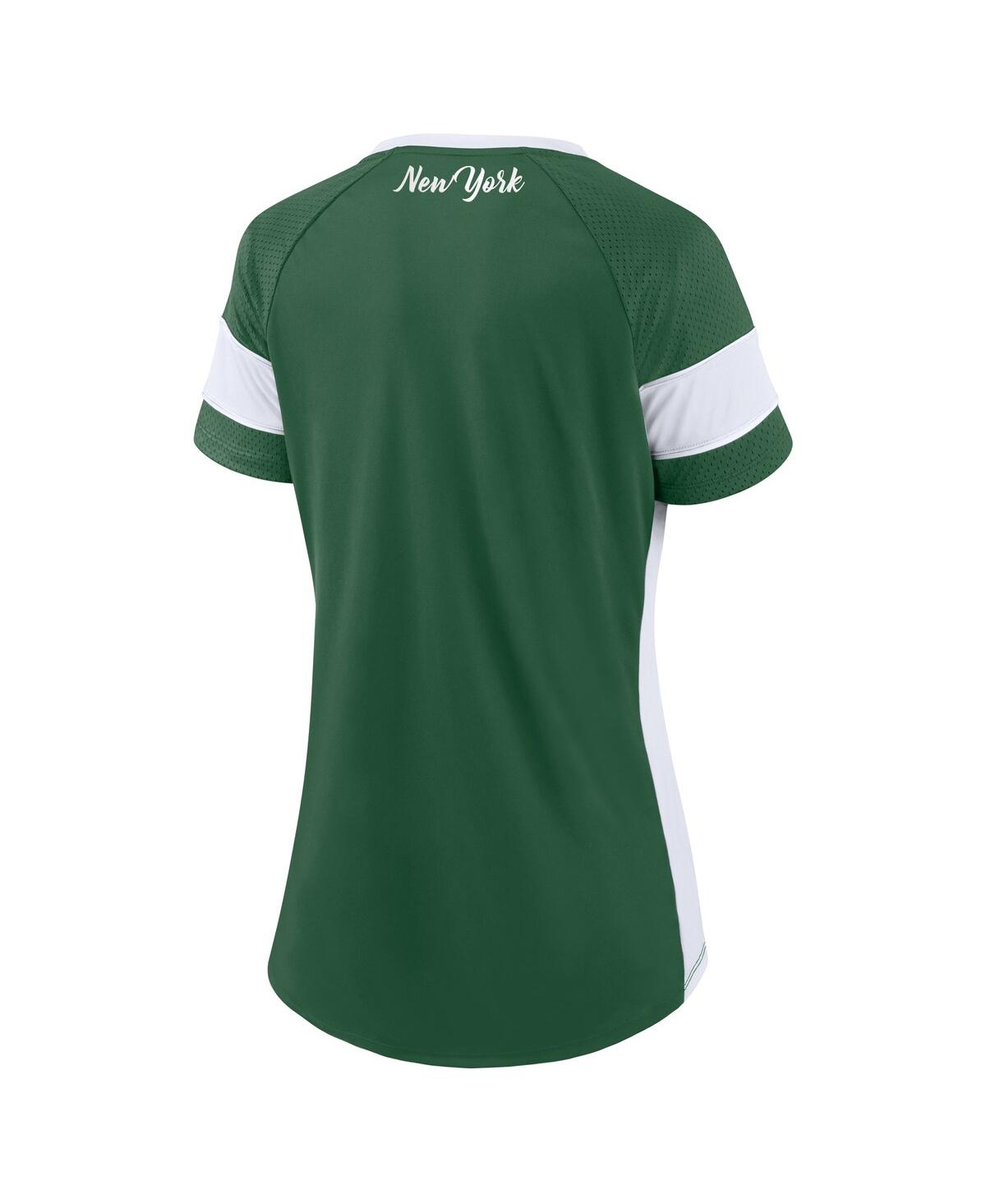 Fanatics Women's Green New York Jets Original State Lace-up T-shirt In Green