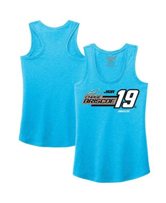 Joe Gibbs Racing Team Collection - Women's Turquoise Chase Briscoe Tri-Blend Name Number Tank Top