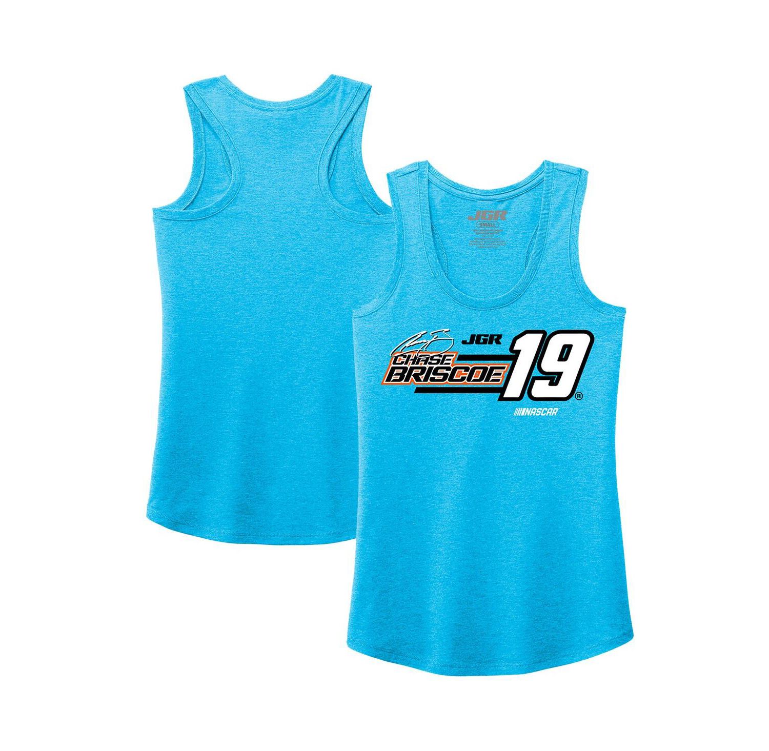 Women's Turquoise Chase Briscoe Tri-Blend Name & Number Tank Top