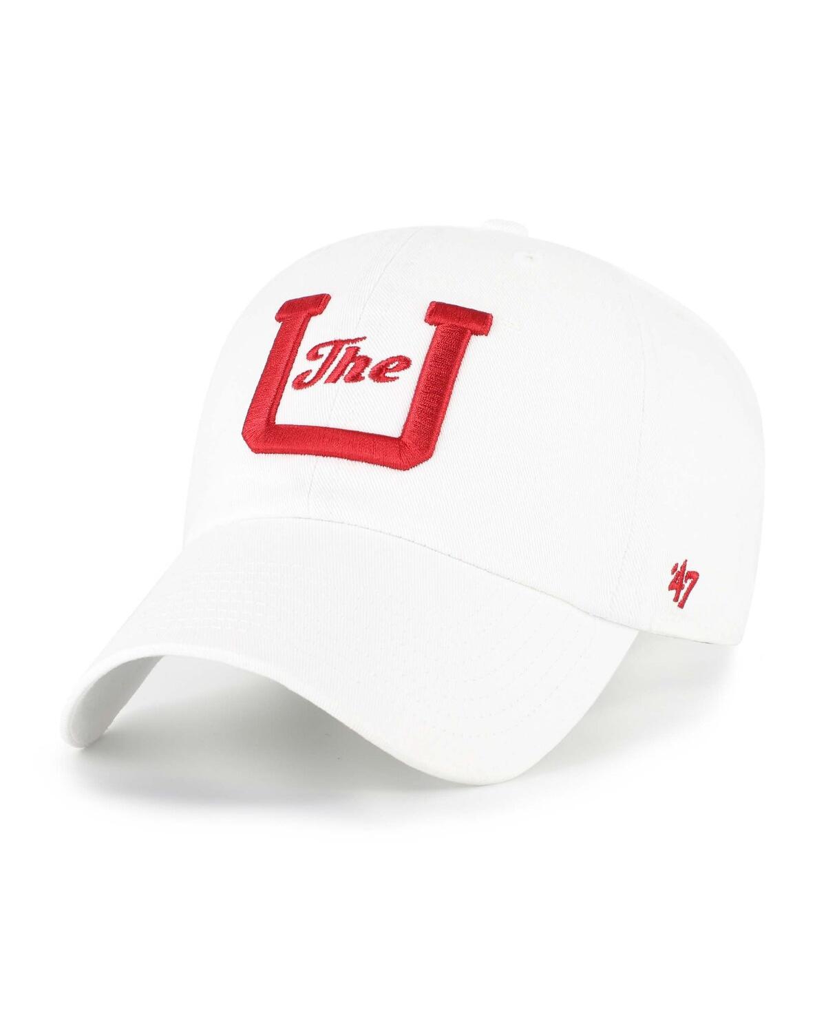 47 Brand Men's White Utah Utes Vault Clean Up Adjustable Hat In White