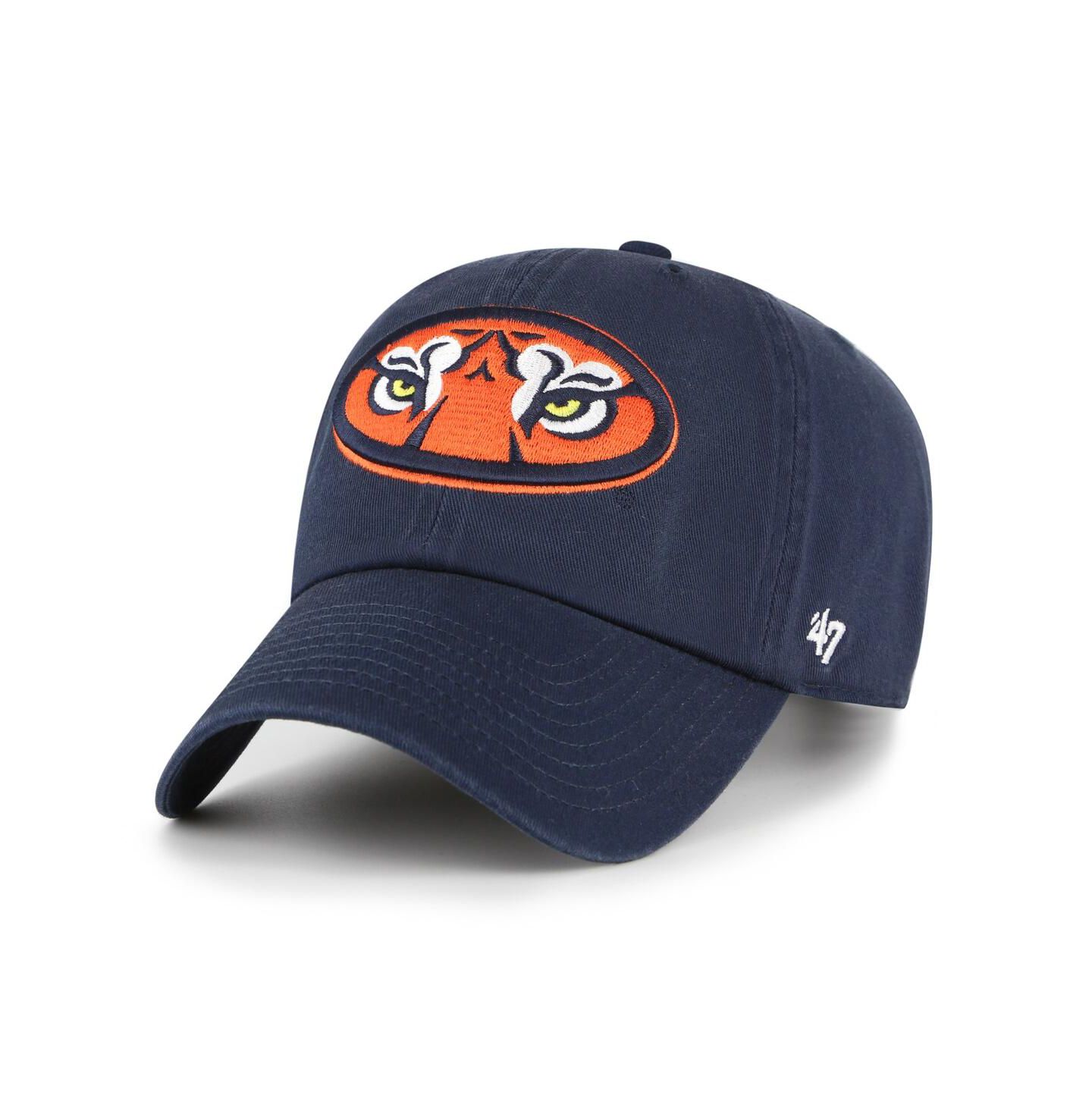 Мужская кепка '47 Brand Navy Auburn Tigers Clean Up Adjustable Hat — фото 1