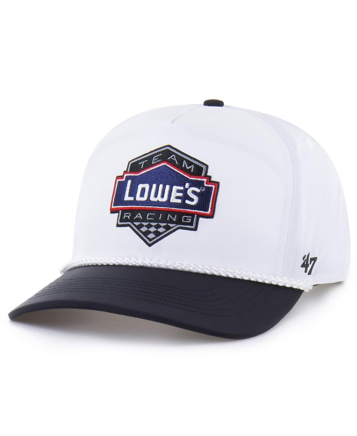 47 Brand Men's White/black Jimmie Johnson Lowe's Rope Hitch Adjustable Hat In Multi