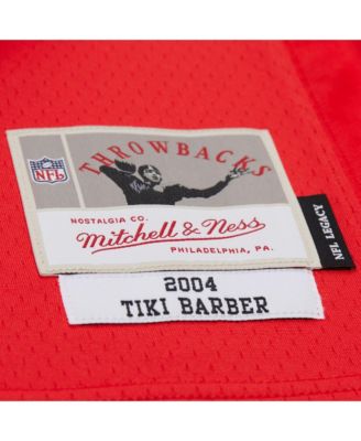 Men's Tiki Barber Red New York Giants 2004 Legacy Replica Jersey