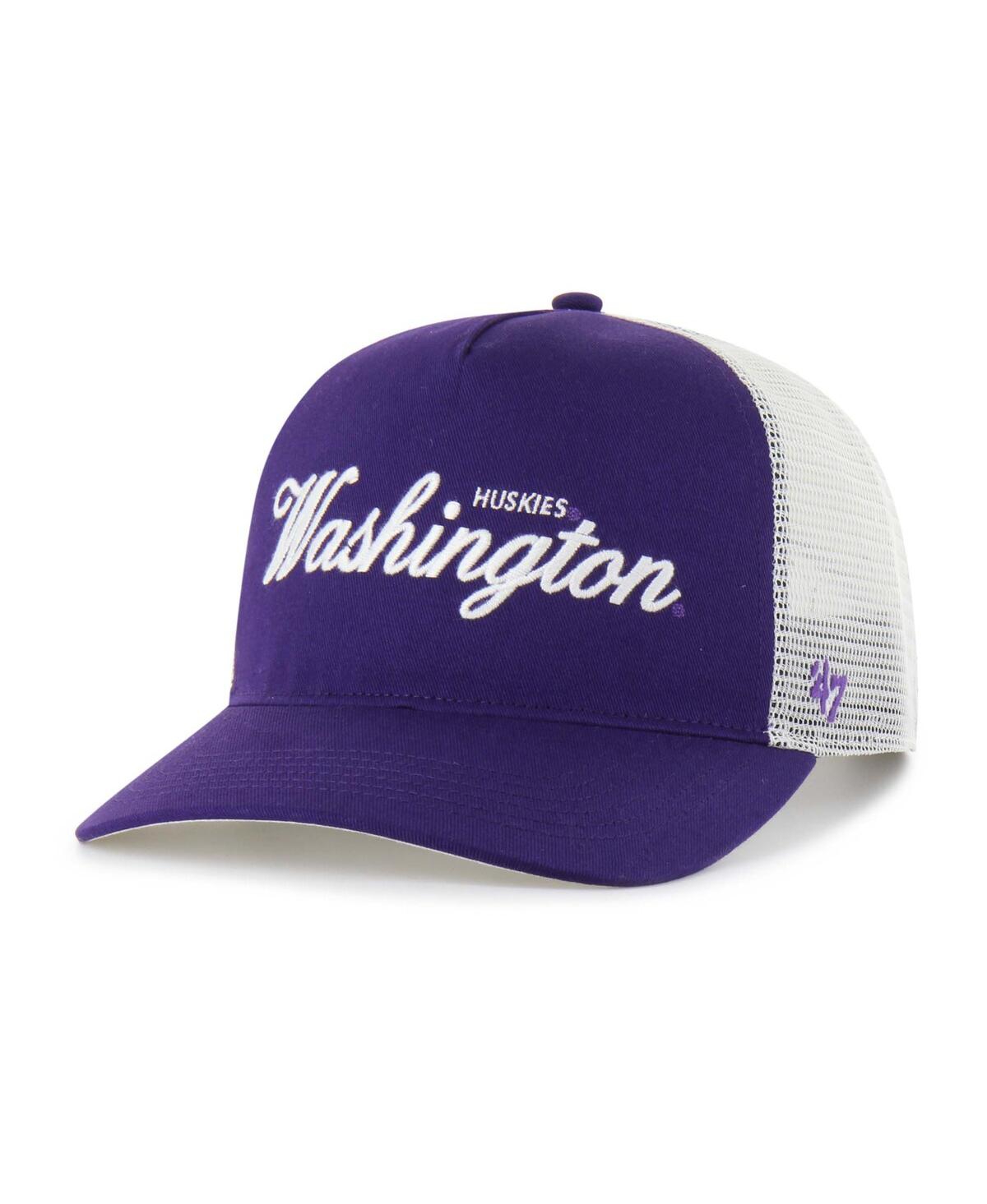 47 Brand Men's And Women's Purple Washington Huskies Contemporary Basics Foundation Trucker Hitch Adjustable  In Purple