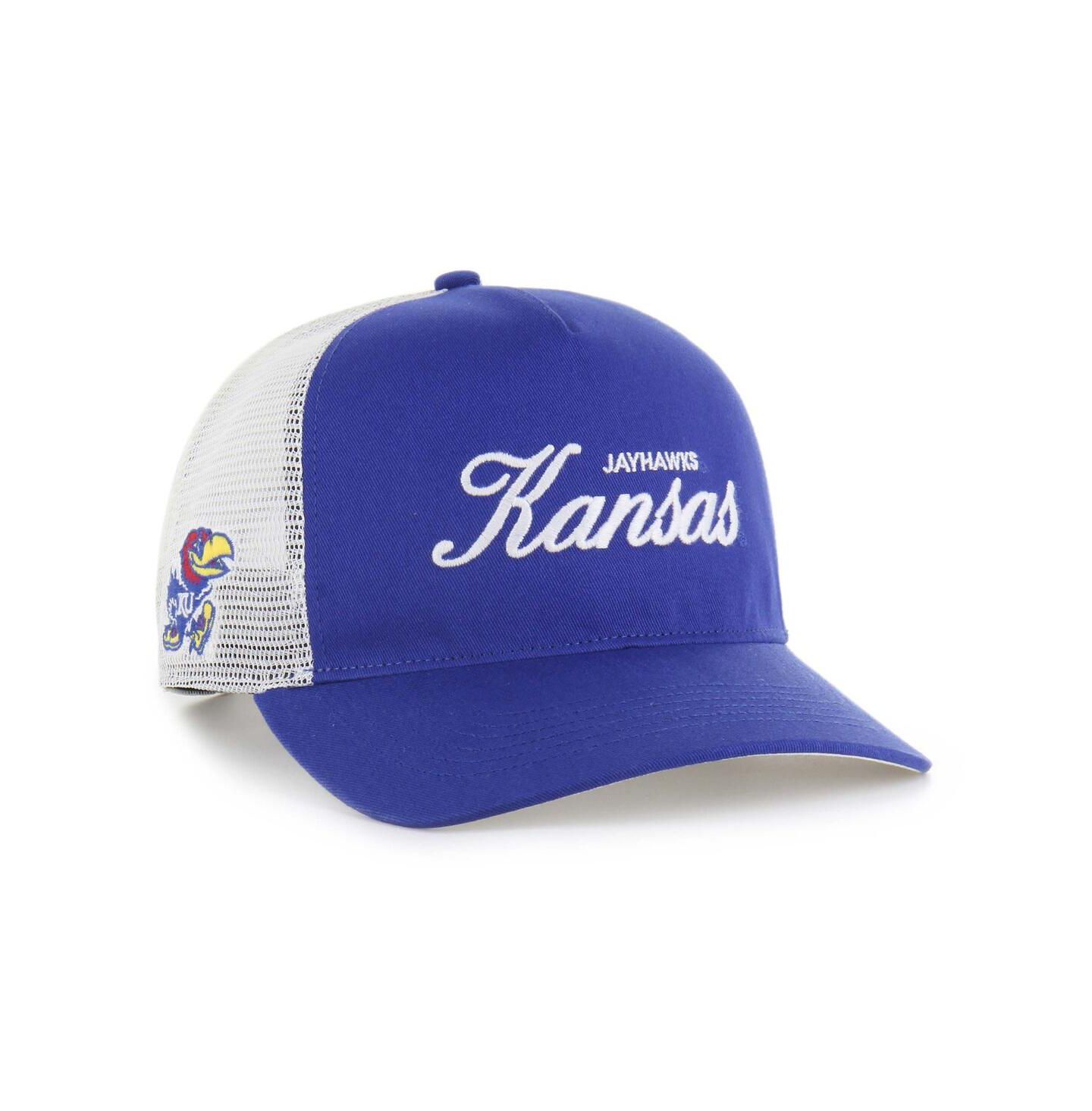 Кепка '47 Brand Royal Kansas Jayhawks Contemporary Basics Foundation Trucker Hitch Adjustable Hat — фото 1