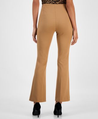 Women's Crepe High-Rise Flared-Leg Pants, Macy's Exclusive