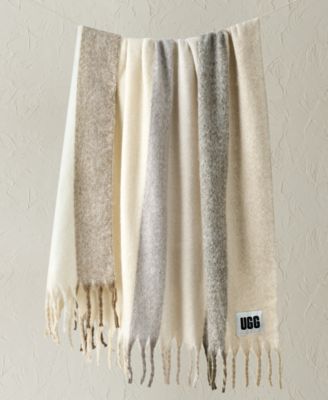 Calyx Stripe Faux Mohair Throw, 50" x 70"