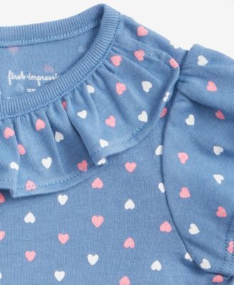 Baby Girls (0-24) Happy Hearts Sunsuit, Macy's Exclusive 